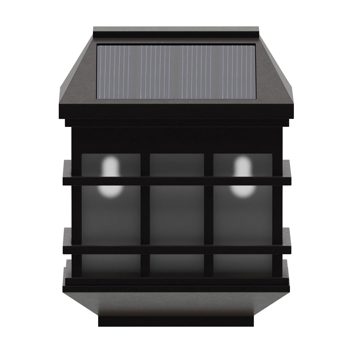 Brown |#| Decorative Wall Mount Solar Powered Lighting for Decks and Fencing in Brown