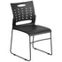 881 lb. Capacity Sled Base Stack Chair with Carry Handle and Air-Vent Back