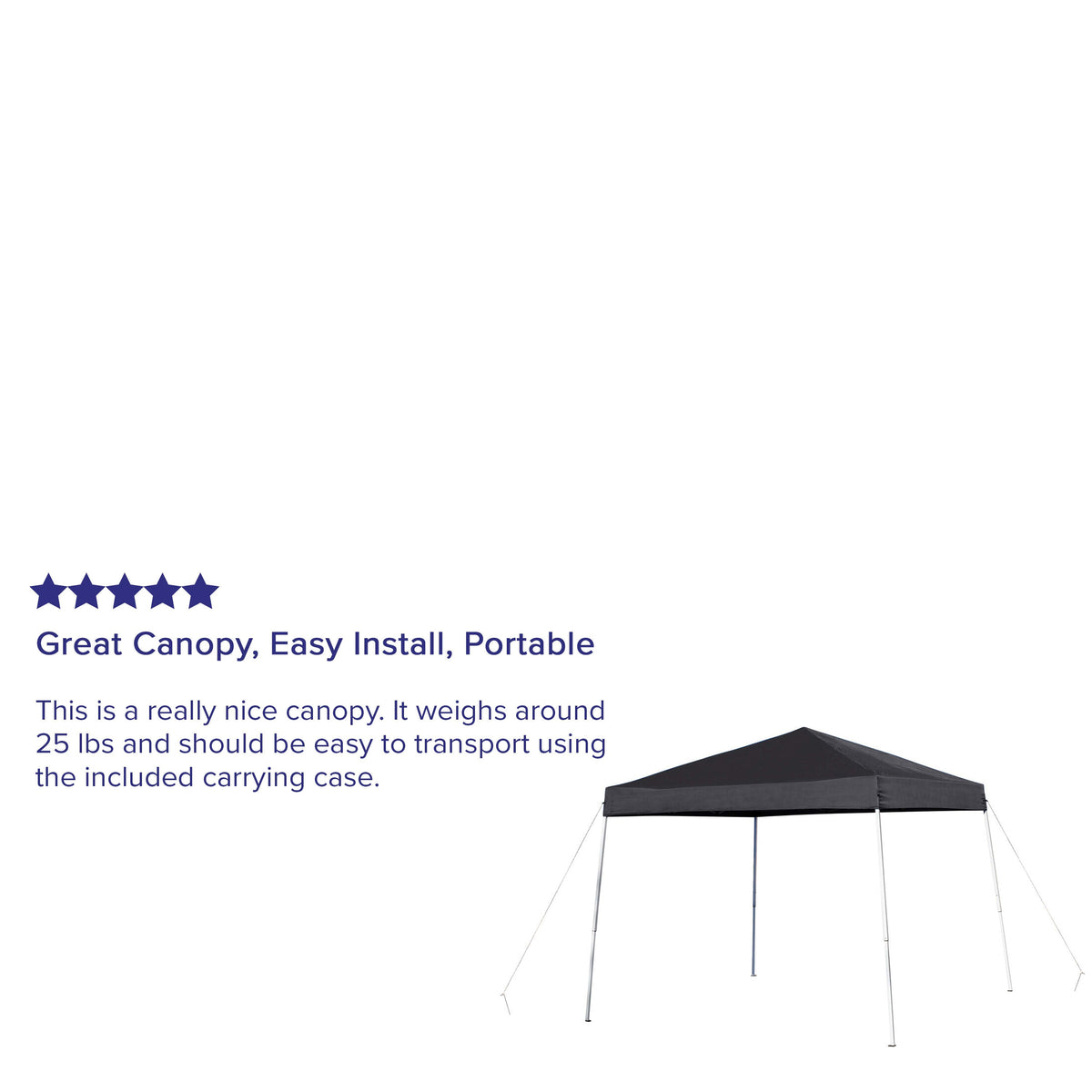 Black |#| 8'x8' Black Weather Resistant Easy Pop Up Slanted Leg Canopy Tent with Carry Bag