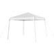 White |#| 8'x8' White Weather Resistant Easy Pop Up Slanted Leg Canopy Tent with Carry Bag