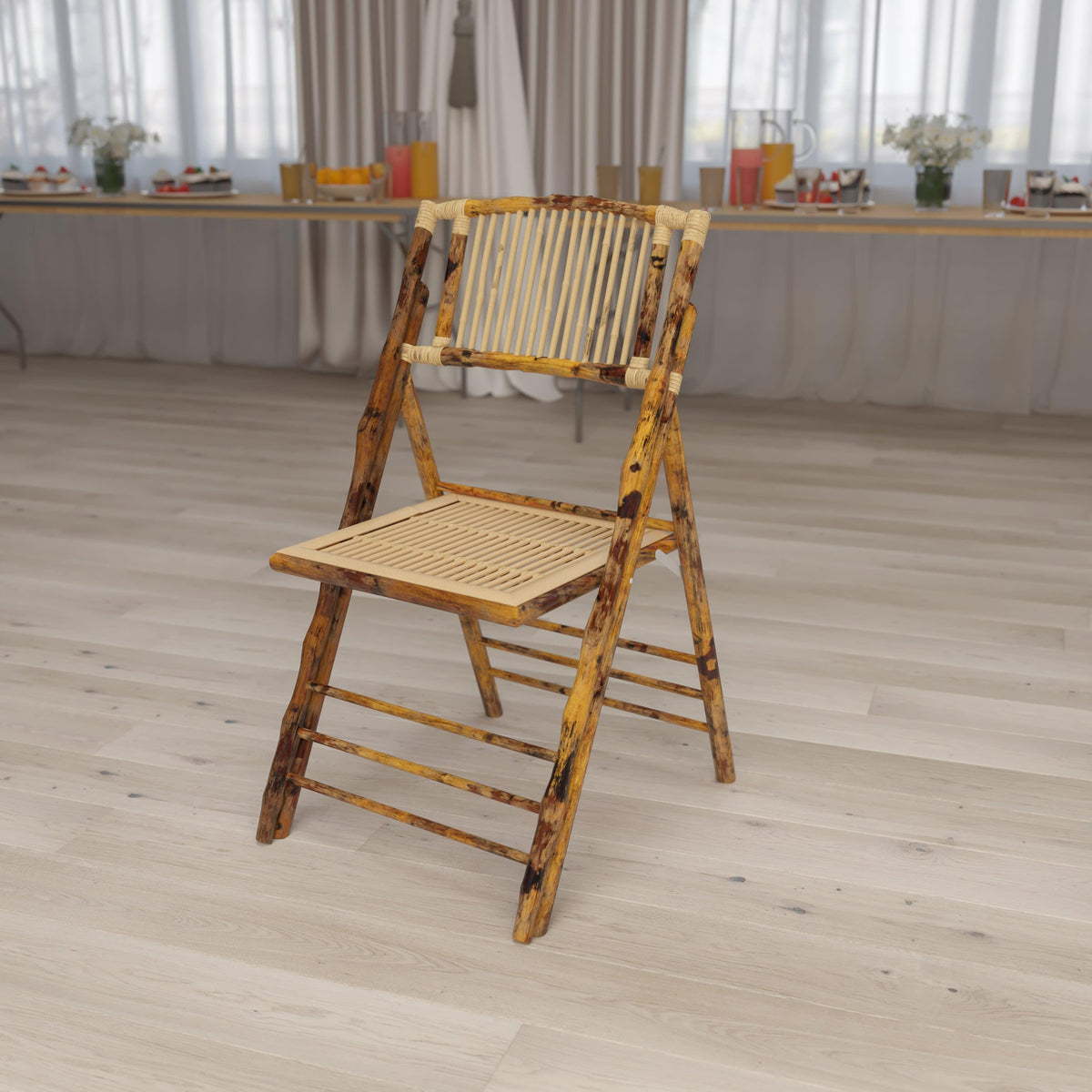 Bamboo Wood Folding Chair - Event Folding Chair - Commercial Folding Chair