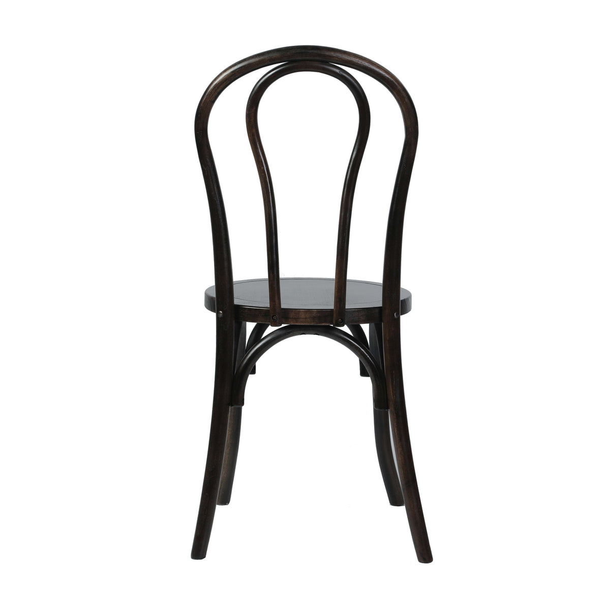 Early American Wood |#| Thonet Solid Wood Stackable Dining Chair with Fixed Floor Glides in EA.