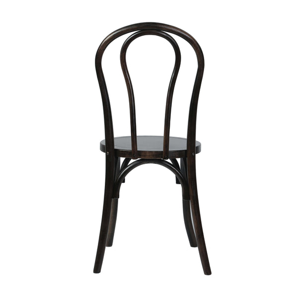 Early American Wood |#| Thonet Solid Wood Stackable Dining Chair with Fixed Floor Glides in EA.