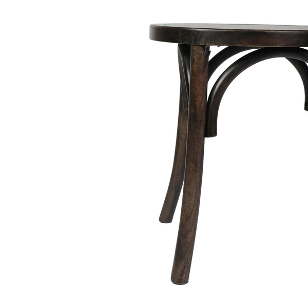 Early American Wood |#| Thonet Solid Wood Stackable Dining Chair with Fixed Floor Glides in EA.