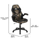 Camouflage |#| Ergonomic Camo and Black Computer Gaming Chair with Padded Flip-Up Arms