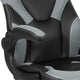 Gray |#| Ergonomic Gray and Black Computer Gaming Chair with Padded Flip-Up Arms