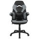Gray |#| Ergonomic Gray and Black Computer Gaming Chair with Padded Flip-Up Arms