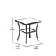 Gray |#| 3 Piece All-Weather Rocking Chairs and Glass Top Table Bistro Set - Gray/Black