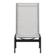 Gray |#| All-Weather Textilene Adjustable Chaise Lounge Chair - Black/Gray