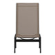 Brown |#| All-Weather Textilene Adjustable Chaise Lounge Chair - Black/Brown