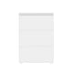 Clear/White |#| Premium Clear Plastic Storage Bins with White MDF Lid-3.75"x3"