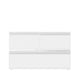 Clear/White |#| Premium Clear Plastic Storage Bins with White MDF Lids-3PK S/M/L