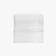 Set of 2 Clear Plastic Desktop Storage Boxes - 1 Single Drawer - 1 Double Drawer