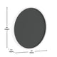 White Washed,18inch |#| Commercial Wall Mount Whitewashed Wooden Frame Magnetic Chalkboard - 18inch Round