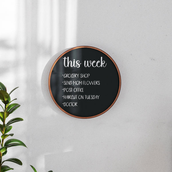 Rustic,18inch |#| Commercial Wall Mount Rustic Wooden Frame Magnetic Chalkboard - 18inch Round