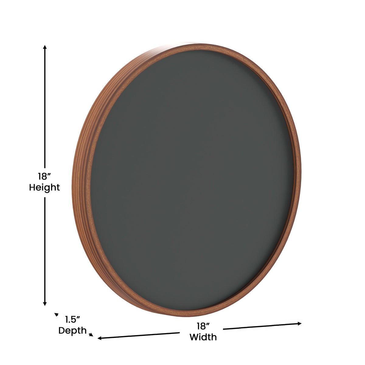 Rustic,18inch |#| Commercial Wall Mount Rustic Wooden Frame Magnetic Chalkboard - 18inch Round