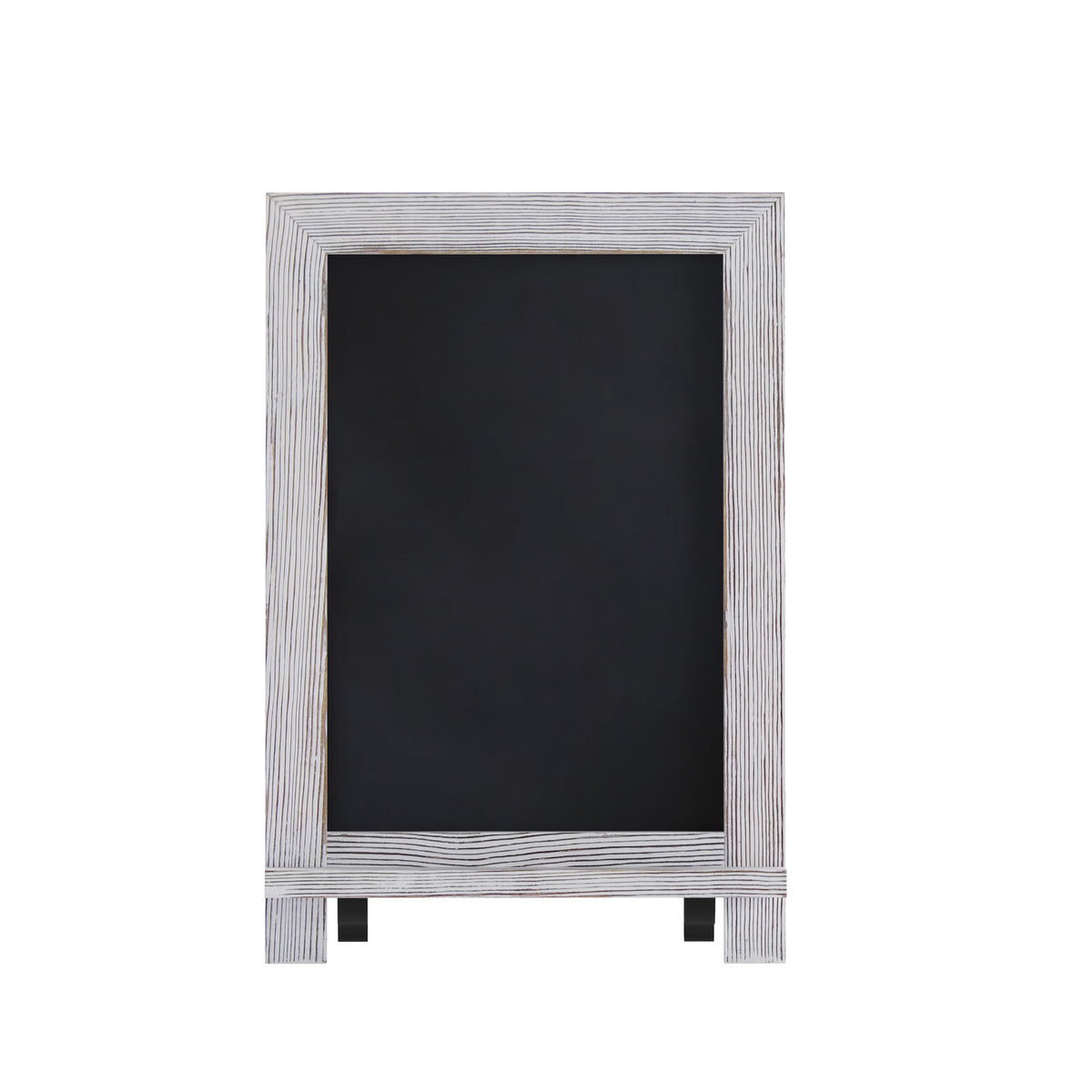 White Wash,9.5inchW x 1.88inchD x 14inchH |#| 10 Pack 9.5inch x 14inch Tabletop or Wall Mount Magnetic Chalkboards - Whitewashed