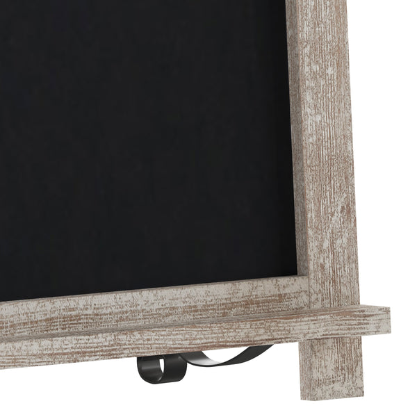 Weathered Brown,12inchW x 1.88inchD x 17inchH |#| 10 Pack 12inch x 17inch Tabletop or Wall Mount Magnetic Chalkboards - Weathered