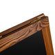 Torched Brown,30inchH x 20inchW |#| Indoor/Outdoor 30x20 Freestanding Torched Brown Wood A-Frame Magnetic Chalkboard