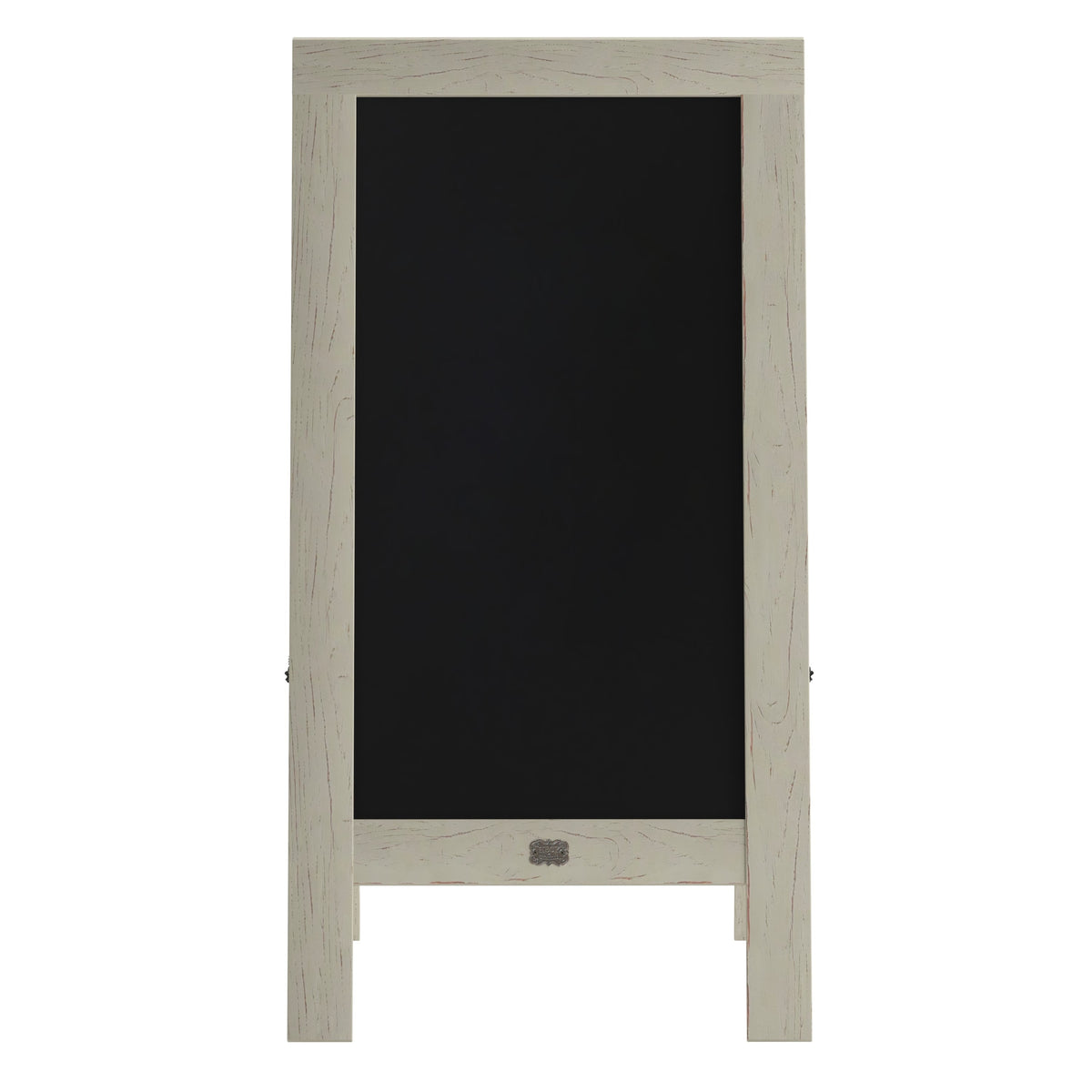 Solid White,40inchH x 20inchW |#| Indoor/Outdoor 40x20 Freestanding White Wood A-Frame Magnetic Chalkboard