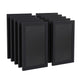 Rustic Black |#| Set of 10 Wall Mounted Magnetic Chalkboards in Black - 9.5inch x 14inch