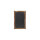 Torched Brown |#| Set of 10 Wall Mounted Magnetic Chalkboards in Torched Wood - 9.5inch x 14inch