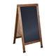 Torched Brown,48inchH x 24inchW |#| Torched Brown Wood A-Frame Magnetic Chalkboard Set-Markers, Stencils and Magnets