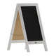 Solid White,40inchH x 20inchW |#| White Wood A-Frame Magnetic Chalkboard Set-Markers, Stencils, and Magnets