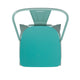 Mint Green/Mint Green |#| All-Weather Bar Height Stool with Poly Resin Seat - Mint Green