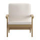 Natural Cedar/Cream |#| All-Weather Poly Resin Adirondack Style Chair & Cushions - Natural Cedar/Cream