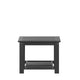 Black |#| Indoor/Outdoor Poly Resin 2-Tier Adirondack Coffee Table - Black