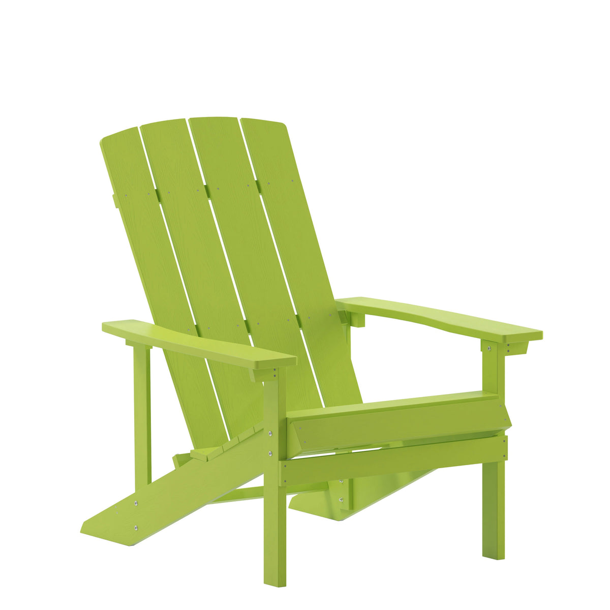 Lime |#| Outdoor Lime Green All-Weather Poly Resin Wood Adirondack Chair