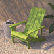 Lime |#| Outdoor Lime Green All-Weather Poly Resin Wood Adirondack Chair