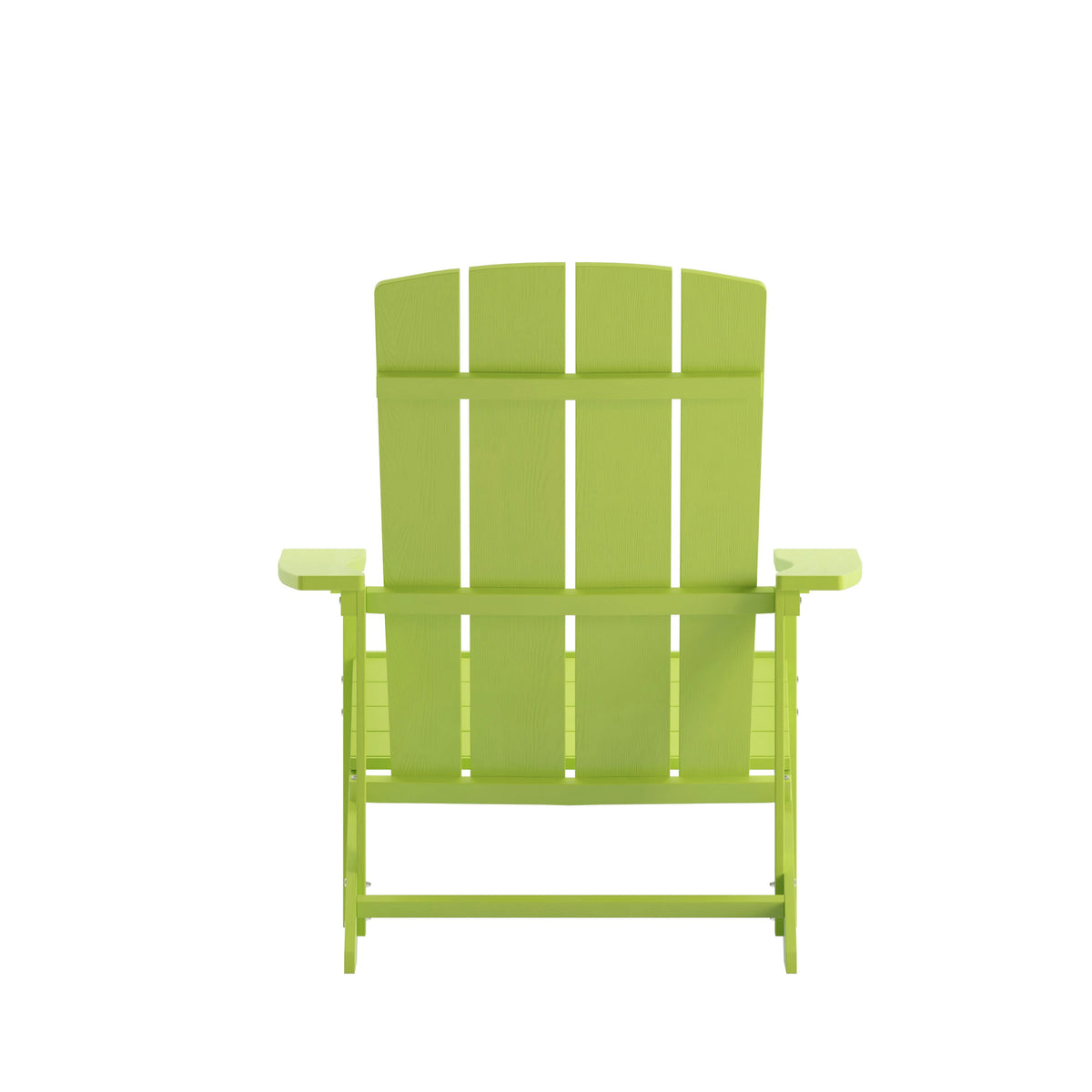 Lime |#| Outdoor Lime Green All-Weather Poly Resin Wood Adirondack Chair