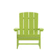 Lime |#| Outdoor Lime Green All-Weather Poly Resin Wood Adirondack Chair