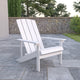 White |#| Outdoor White All-Weather Poly Resin Wood Adirondack Chair