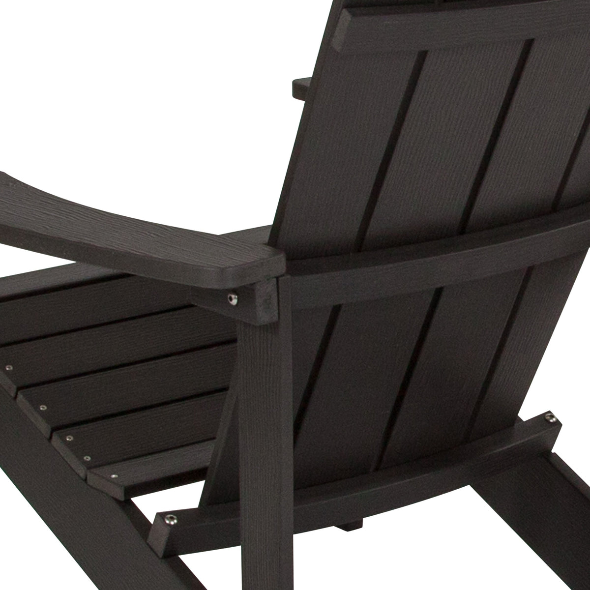 Slate Gray |#| Outdoor Slate Gray All-Weather Poly Resin Wood Adirondack Chair