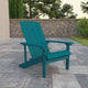 Sea Foam |#| Outdoor Sea Foam All-Weather Poly Resin Wood Adirondack Chair