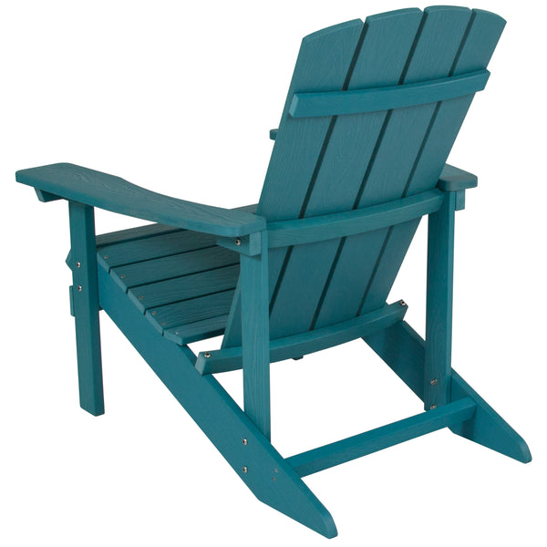 Sea Foam |#| Outdoor Sea Foam All-Weather Poly Resin Wood Adirondack Chair