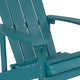 Sea Foam |#| Outdoor Sea Foam All-Weather Poly Resin Wood Adirondack Chair