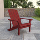 Red |#| Outdoor Red All-Weather Poly Resin Wood Adirondack Chair