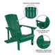 Green |#| Outdoor Green All-Weather Poly Resin Wood Adirondack Chair