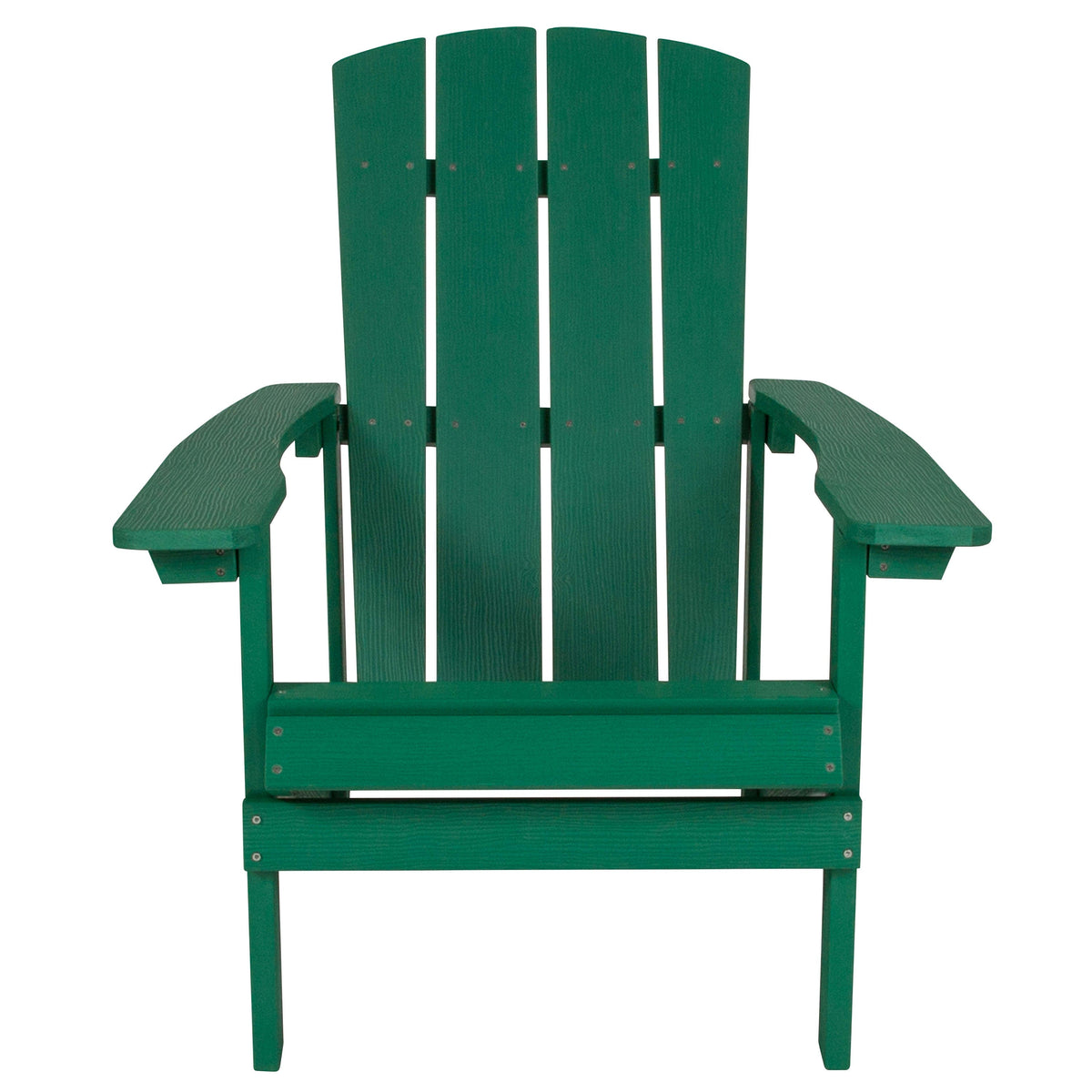 Green |#| Outdoor Green All-Weather Poly Resin Wood Adirondack Chair