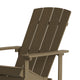 Mahogany |#| Outdoor Mahogany All-Weather Poly Resin Wood Adirondack Chair