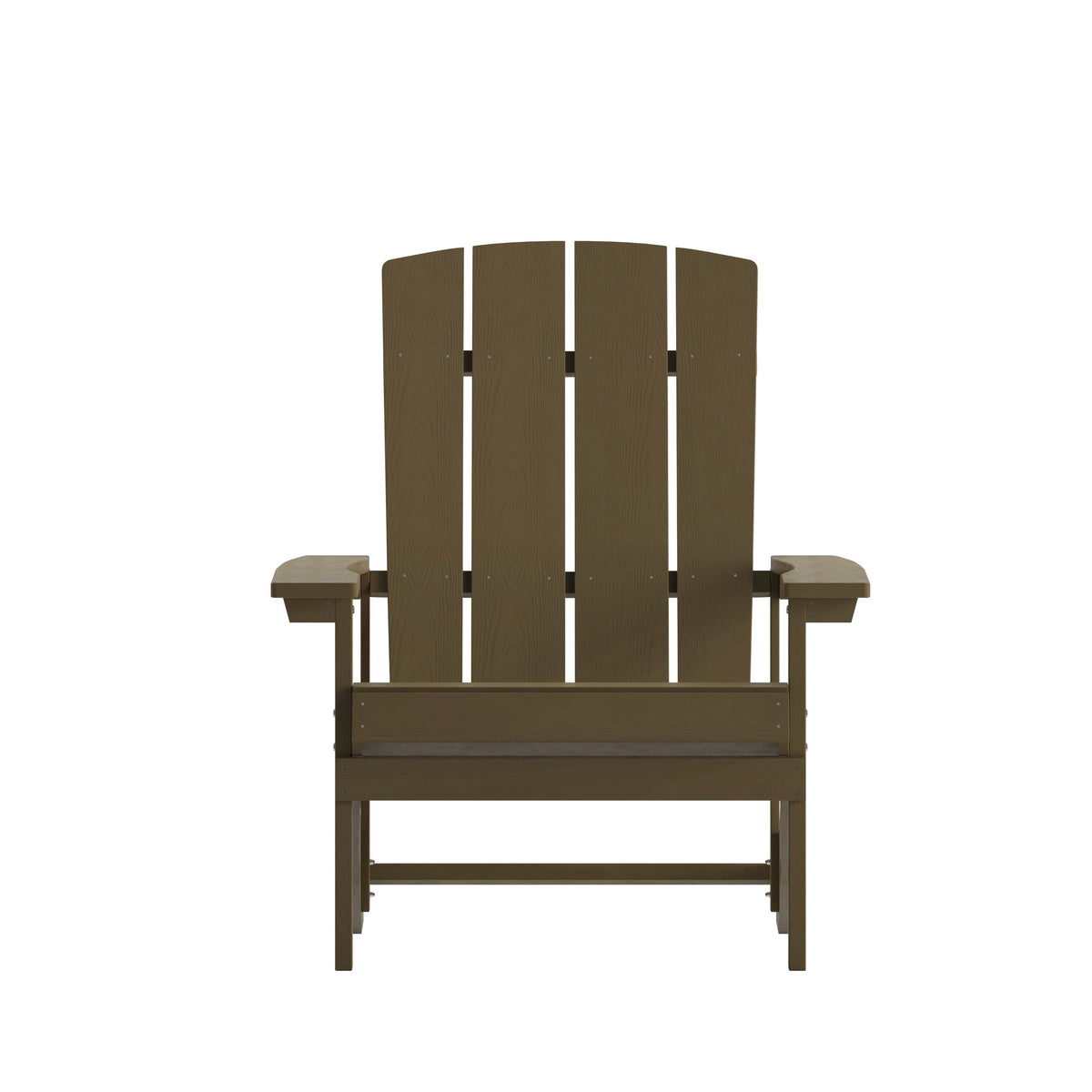 Mahogany |#| Outdoor Mahogany All-Weather Poly Resin Wood Adirondack Chair