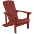 Charlestown Commercial All-Weather Poly Resin Wood Adirondack Chair