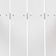 White/Gray |#| Indoor/Outdoor White Adirondack Chairs with Gray Cushions - Set of 2