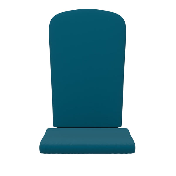 Teal |#| Set of 2 All-Weather High Back Adirondack Chair Cushions in Teal