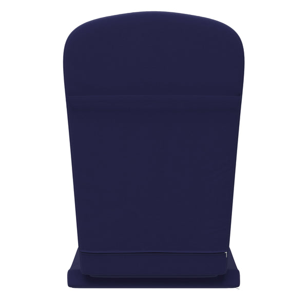 Blue |#| Set of 2 All-Weather High Back Adirondack Chair Cushions in Blue