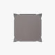 Gray Resin Wood Seat/Silver Frame |#| All-Weather Silver Commercial Backless Bar Stools-Gray Poly Seat-4 PK